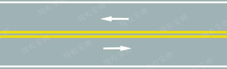 路中心的双黄实线属于哪种标线？