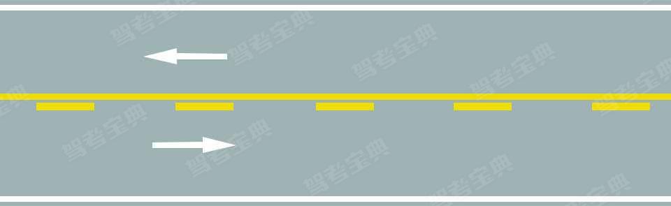 路中心黄色虚实线是什么含义？