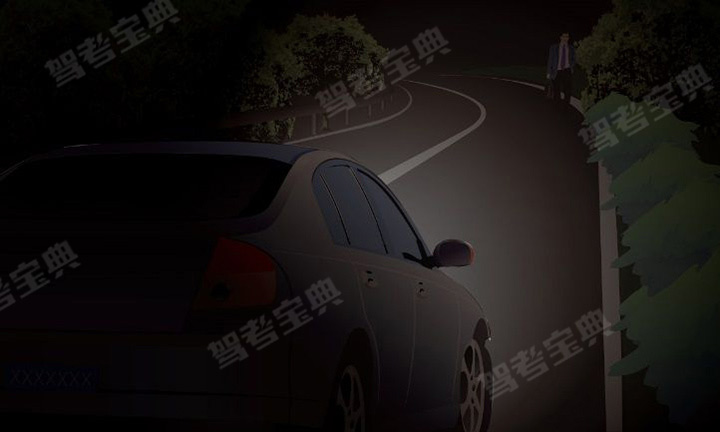 如图所示，驾驶机动车不能确认路侧是否有障碍物时，以下做法正确的是什么？